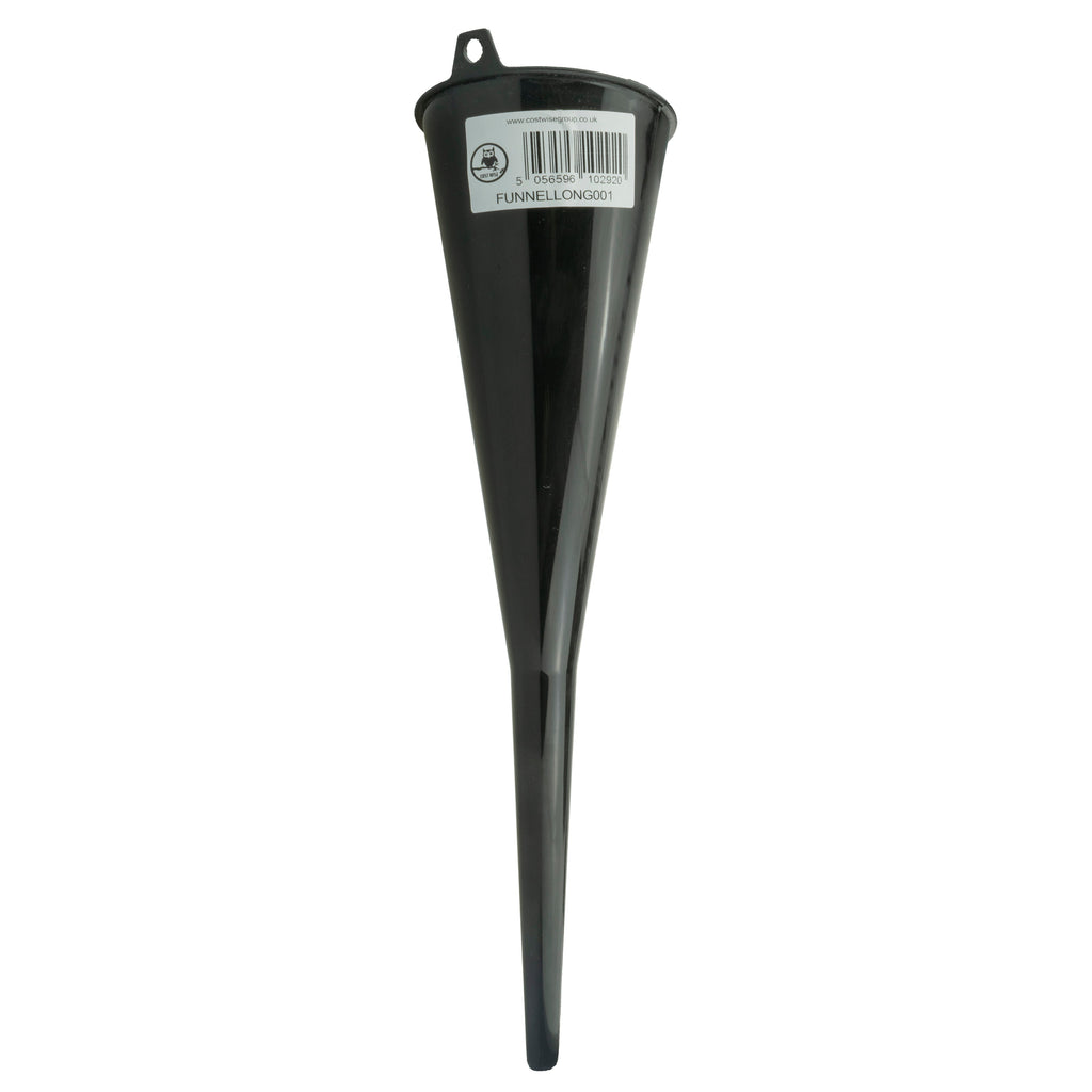 Funnel Long Black DIY Workshop Accessory Vehicle Fluid Funnel