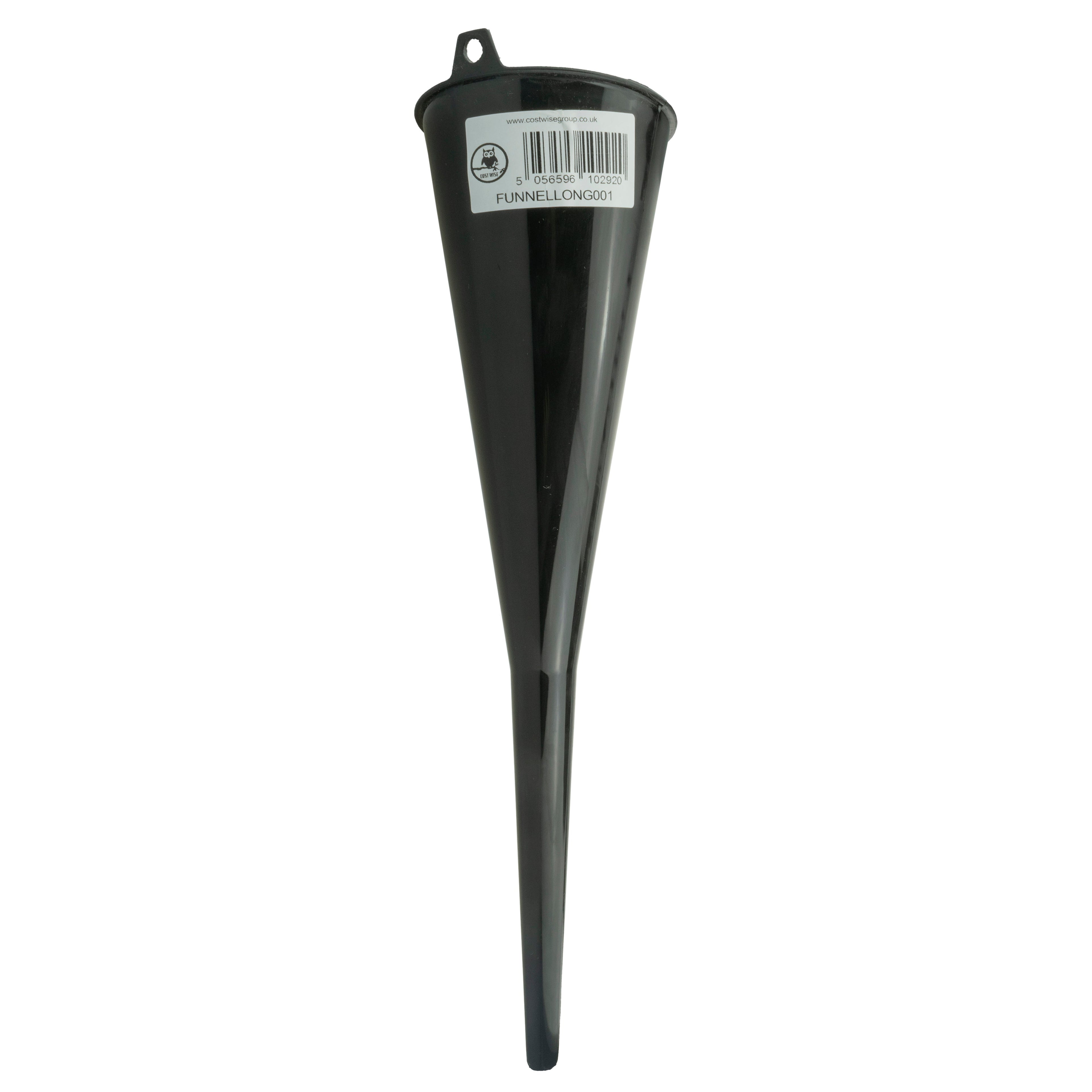 Funnel Long Black DIY Workshop Accessory Vehicle Fluid Funnel