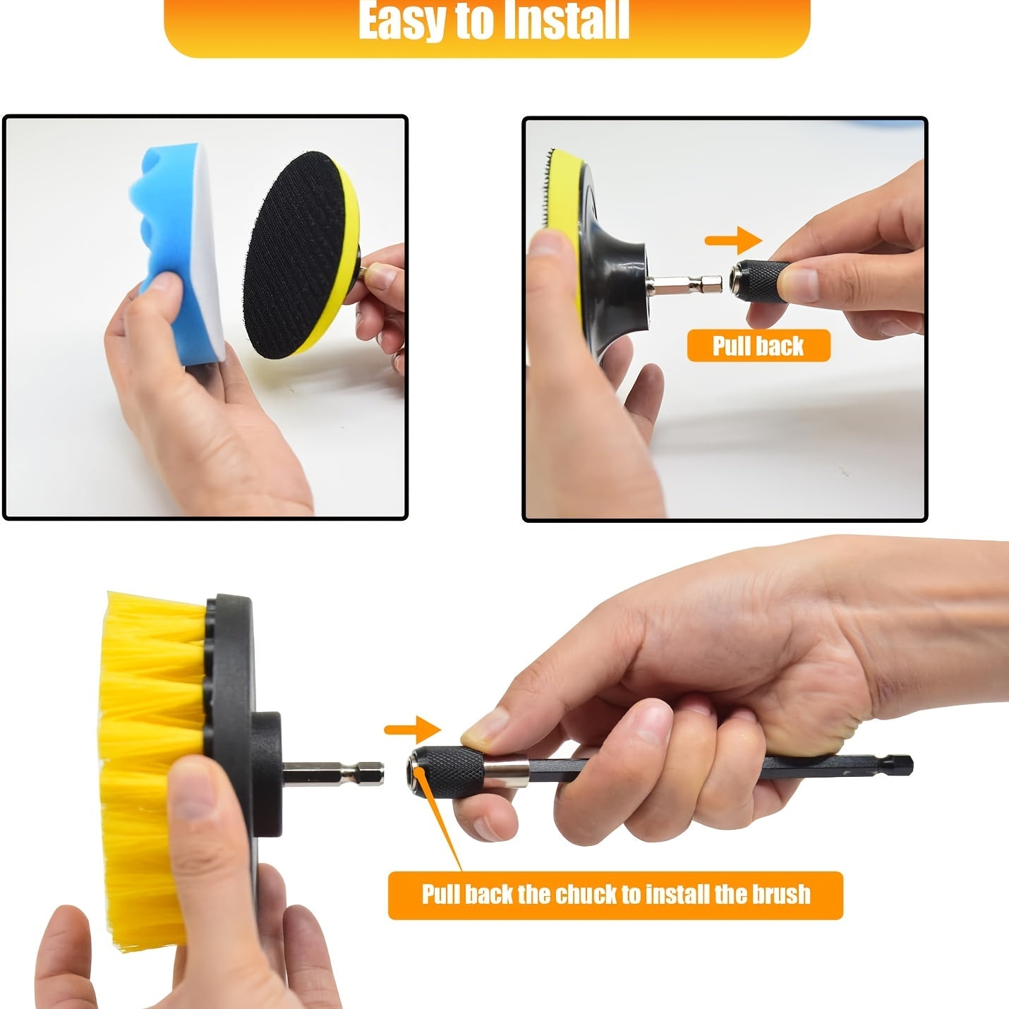 NNETM 23-Piece Drill Brush Cleaning & Polishing Kit