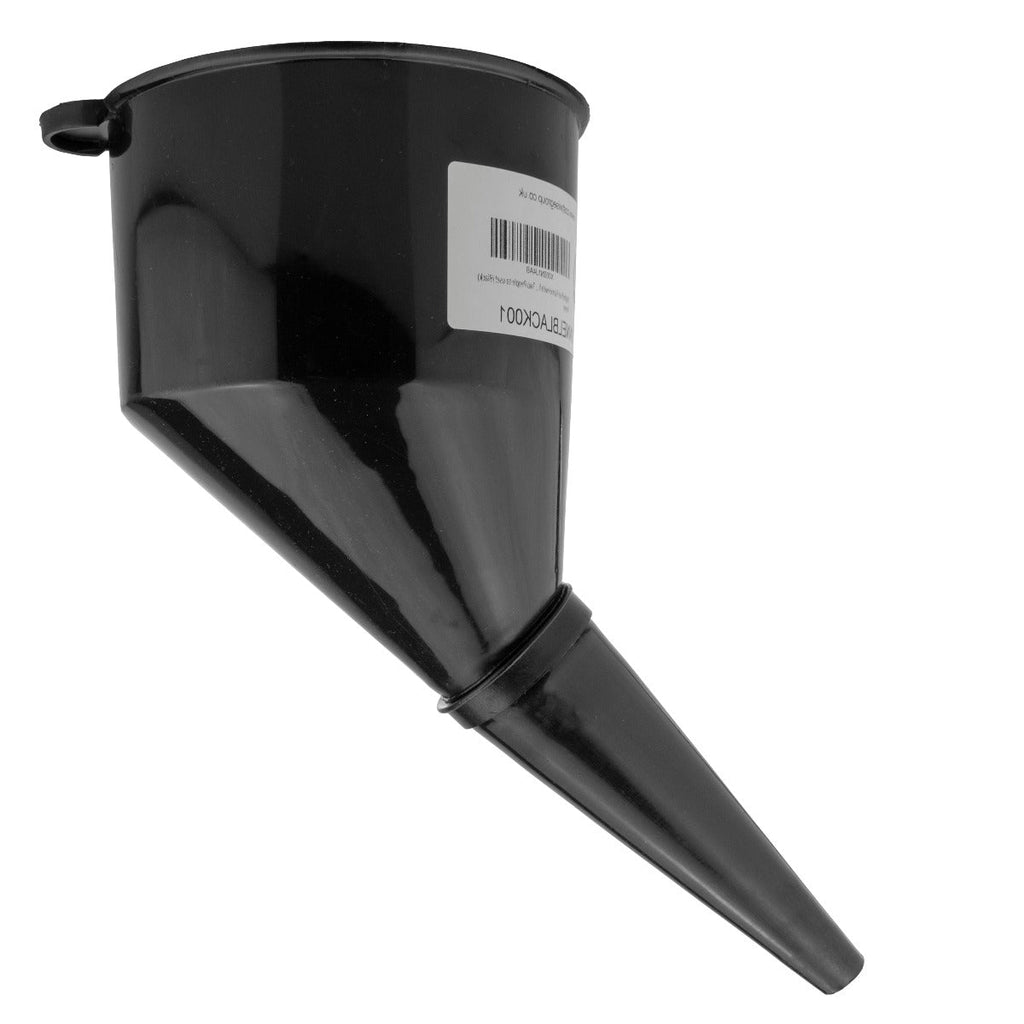 Angled Car Fuel Funnel with Filter, Black Water Flow Control Winter Vehicle Tool