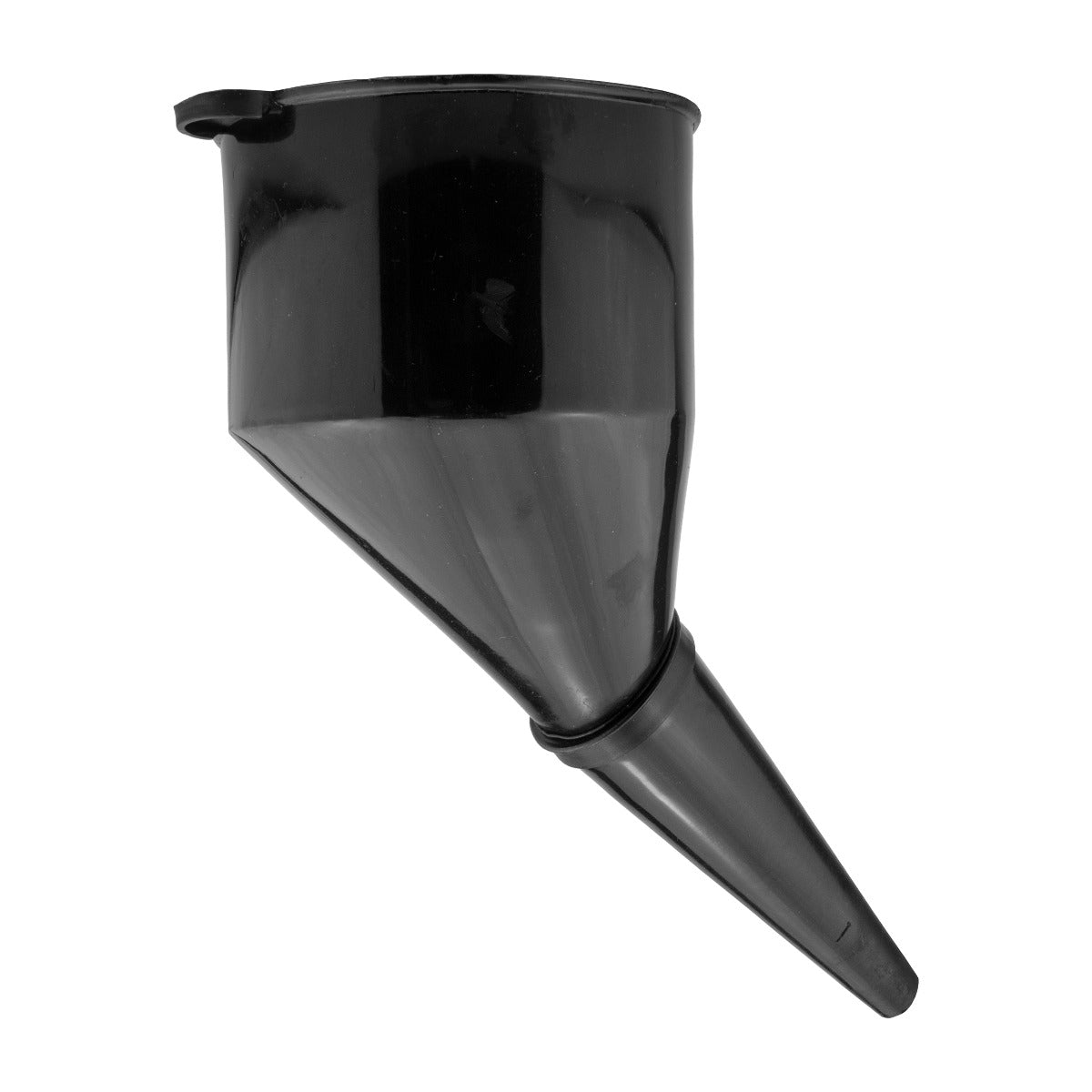 Angled Car Fuel Funnel with Filter, Black Water Flow Control Winter Vehicle Tool
