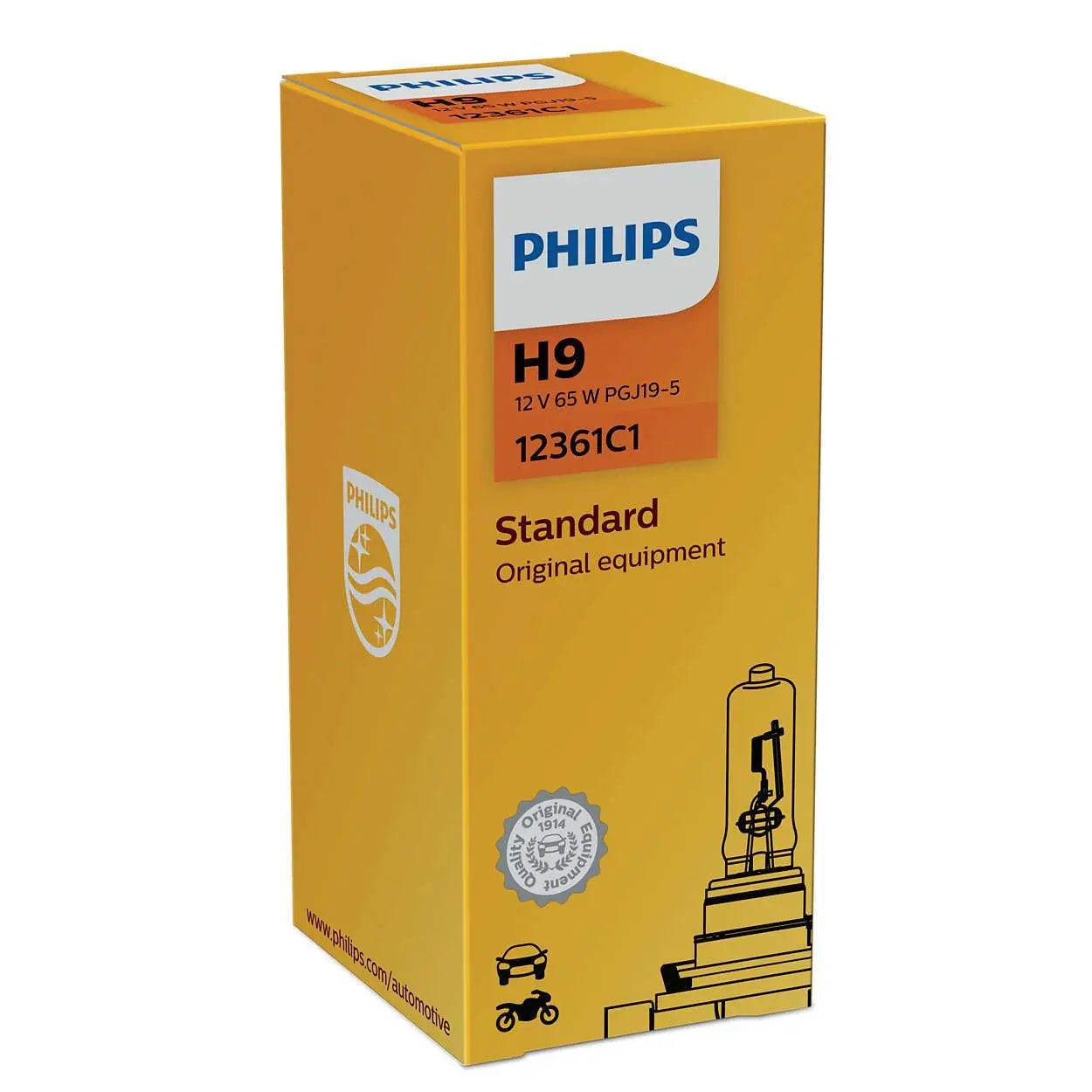 Philips H9 12V 65W PGJ19-5 Vision Original Equipment